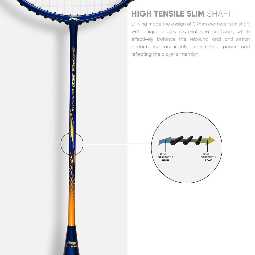 Amazon | Li-Ning G-Force Superlite 3500 カーボンファイバー